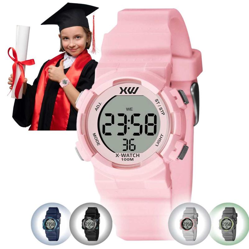 Relógio de Pulso X-Watch Esportivo Moda Infantil Criança Digital